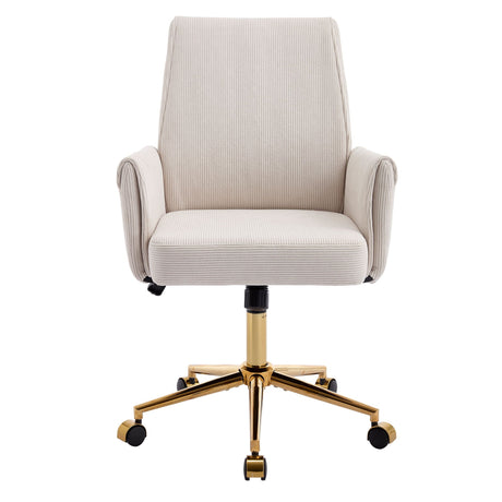 Ergonomic Mid-Back Office Chair With Gold Base HouseOfZazla