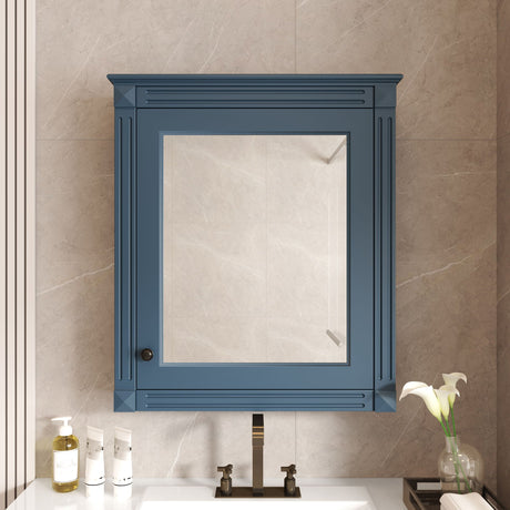Wall Mounted Bathroom Storage Cabinet With Mirror, Medicine Cabinet With Height Adjustable Shelf HouseOfZazla