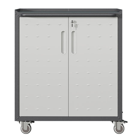 Heavy Duty Metal Garage Storage Cabinet With Wheels Sturdy Tool Organizer HouseOfZazla