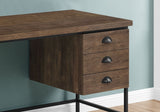 Computer Desk For Home Office, Laptop, 3 Storage Drawers, Contemporary & Modern