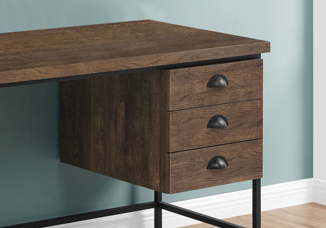 Computer Desk For Home Office, Laptop, 3 Storage Drawers, Contemporary & Modern HouseOfZazla