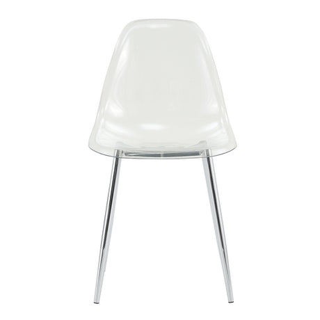 Modern Minimalist Transparent Dining Chair - 6-Piece Set HouseOfZazla