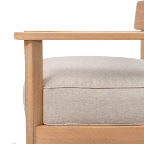 Mallorca Acacia Wood Club Chair With Seat Cushion HouseOfZazla