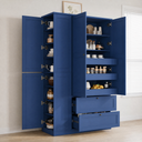 TOPMAX 73.6" Tall Farmhouse Kitchen Pantry Cabinet with 8 Shelves HouseOfZazla