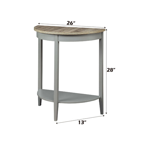 Justino Console Table - Gray / Oak HouseOfZazla
