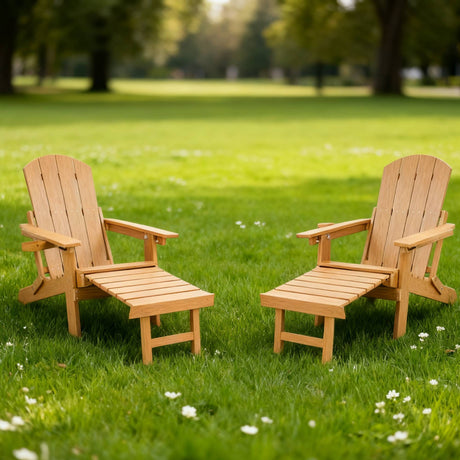 2-Piece All-Season Outdoor Lounge Chairs For Patio Leisure & Garden Relaxation Moments HouseOfZazla