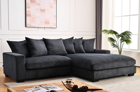 Luxe - Oversized 2 Piece Sectional Couches For Living Room, L Shaped Sofa With Chaise HouseOfZazla
