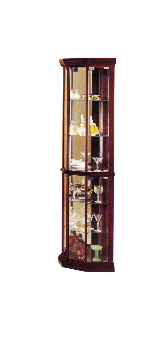 Huxley - Curio Cabinet (Corner) - Cherry HouseOfZazla