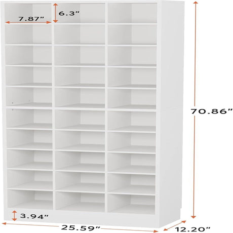 10 Tier Shoe Storage Cabinet With 30 Cubbies HouseOfZazla
