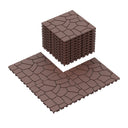 New Stone Texture Patio Deck Tiles, Diy Interlocking Floor Tiles, Easy Installation HouseOfZazla