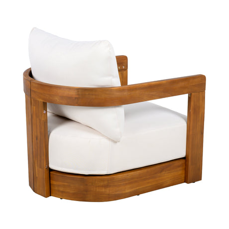 Premium Acacia Wood Outdoor Club Chair HouseOfZazla