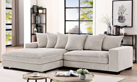 Luxe - Oversized 2 Piece Sectional Couches For Living Room, L Shaped Sofa With Chaise HouseOfZazla