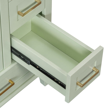Bathroom Vanity, Modern Bathroom Cabinet With Sink Combo Set, Bathroom Storage Cabinet With A Soft Closing Door And 3 Drawers, Solid Wood Frame HouseOfZazla