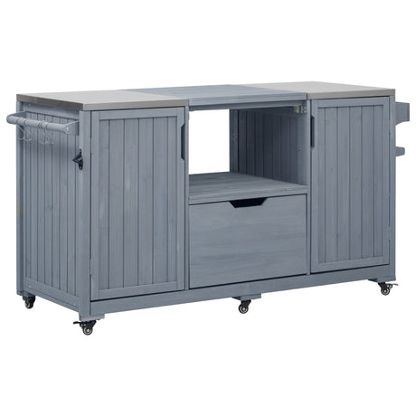 K&K 66.5" Outdoor Kitchen Island for Big Green Egg Grills HouseOfZazla