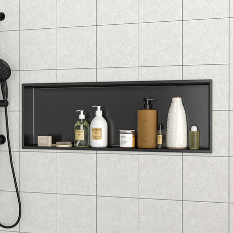 Stainless Steel Shower Niche With Seamless Design For Bathroom Storage HouseOfZazla