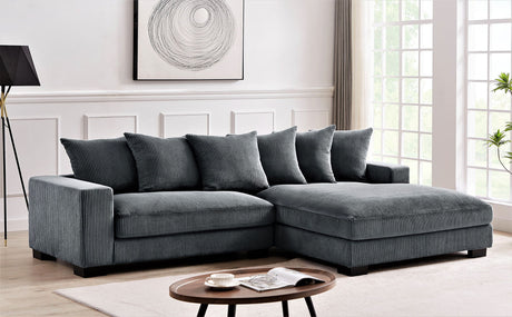 Luxe - Oversized 2 Piece Sectional Couches For Living Room, L Shaped Sofa With Chaise HouseOfZazla