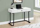 Computer Desk For Home Office, Glossy, Storage Drawer HouseOfZazla