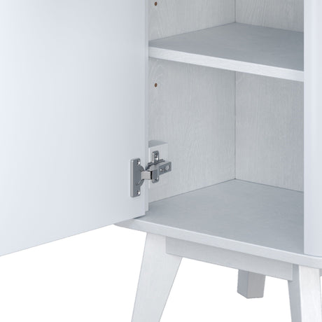 Tall Bathroom Storage Cabinet With Adjustable Shelves And 1 Drawer & Door HouseOfZazla