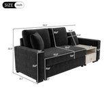 Modular Sofa Couch With Storage Armrest And Center Console
