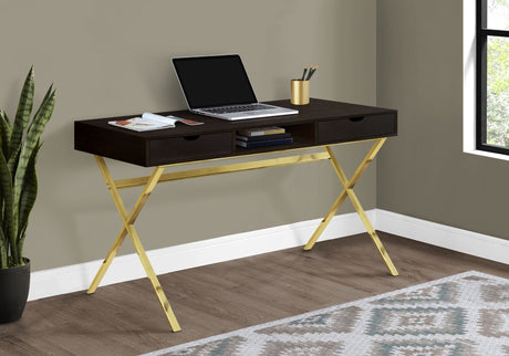 Computer Desk For Home Office, Laptop, Storage Drawers, Contemporary & Modern - Espresso HouseOfZazla