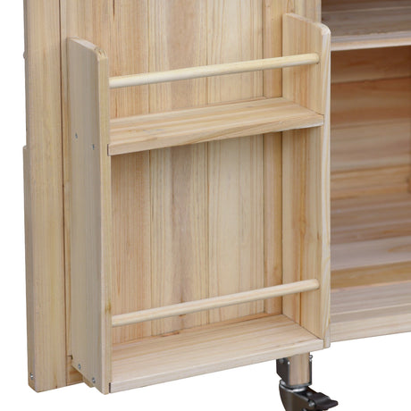 K&K Outdoor Kitchen Island, Rolling Bar Cart & Storage Cabinet HouseOfZazla
