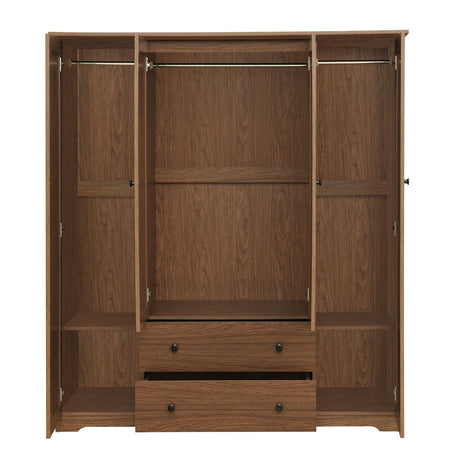 4 Door Wardrobe Armoire With 2 Drawers HouseOfZazla