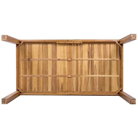 TOPMAX Patio 5pcs Wooden Dining Table Set HouseOfZazla