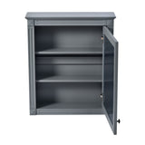 Wall Mounted Bathroom Storage Cabinet With Mirror, Medicine Cabinet With Height Adjustable Shelf