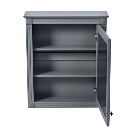 Wall Mounted Bathroom Storage Cabinet With Mirror, Medicine Cabinet With Height Adjustable Shelf HouseOfZazla