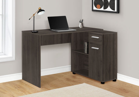 Computer Desk, Home Office, Corner, Storage Drawers, L Shape, Contemporary & Modern HouseOfZazla