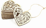 Decorative Wood Slices Hollow Cutting Wood Cutout Veneers DIY Crafting 20Pcs Love Heart WoodArtSupply