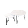 Round Nesting Coffee Table For Living Room (Set of 2) HouseOfZazla