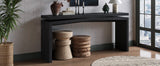 65-Inch Rustic Solid Wood Veneer Console Table