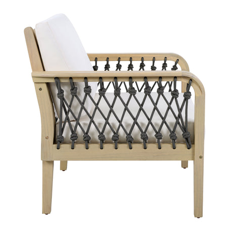 4-Piece Acacia Wood Outdoor Patio Furniture Set HouseOfZazla