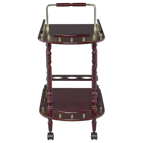 2 Shelf Serving Cart - Brown HouseOfZazla
