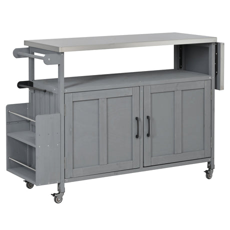 Foldable Outdoor Kitchen Island Patio Mobile Kitchen Cart HouseOfZazla