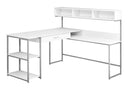 L-Shaped Corner Computer Desk with Storage Drawers HouseOfZazla