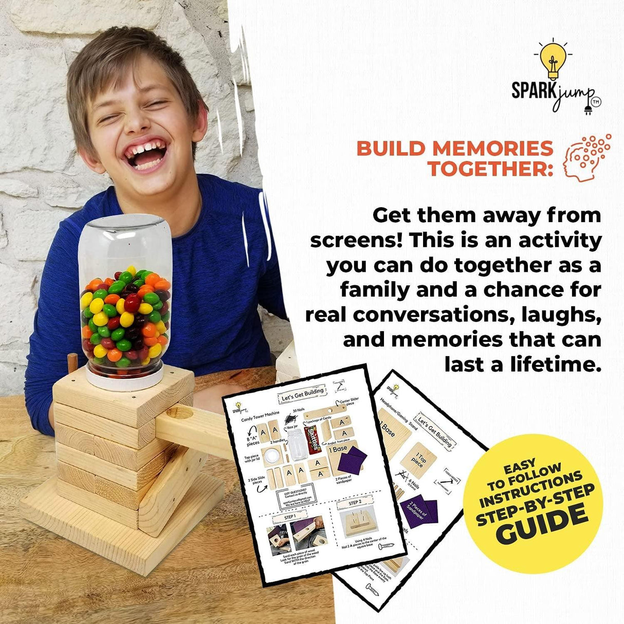 DIY Candy Dispenser Wood Building Kit Real Wood Gift STEM Teaching Tool WoodArtSupply