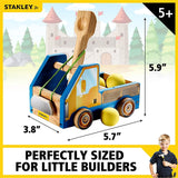 DIY Truck Catapult Building Kit for Kids Yellow Wood Construction Toy Beginning Woodworking Set with Paints WoodArtSupply