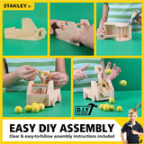 DIY Truck Catapult Building Kit for Kids Yellow Wood Construction Toy Beginning Woodworking Set with Paints WoodArtSupply