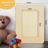 DIY Wood Picture Frames Unfinished Solid Wood Photo Picture Frames for 3 X 5 in Photos Wooden Photo Frames (6 Pieces) WoodArtSupply