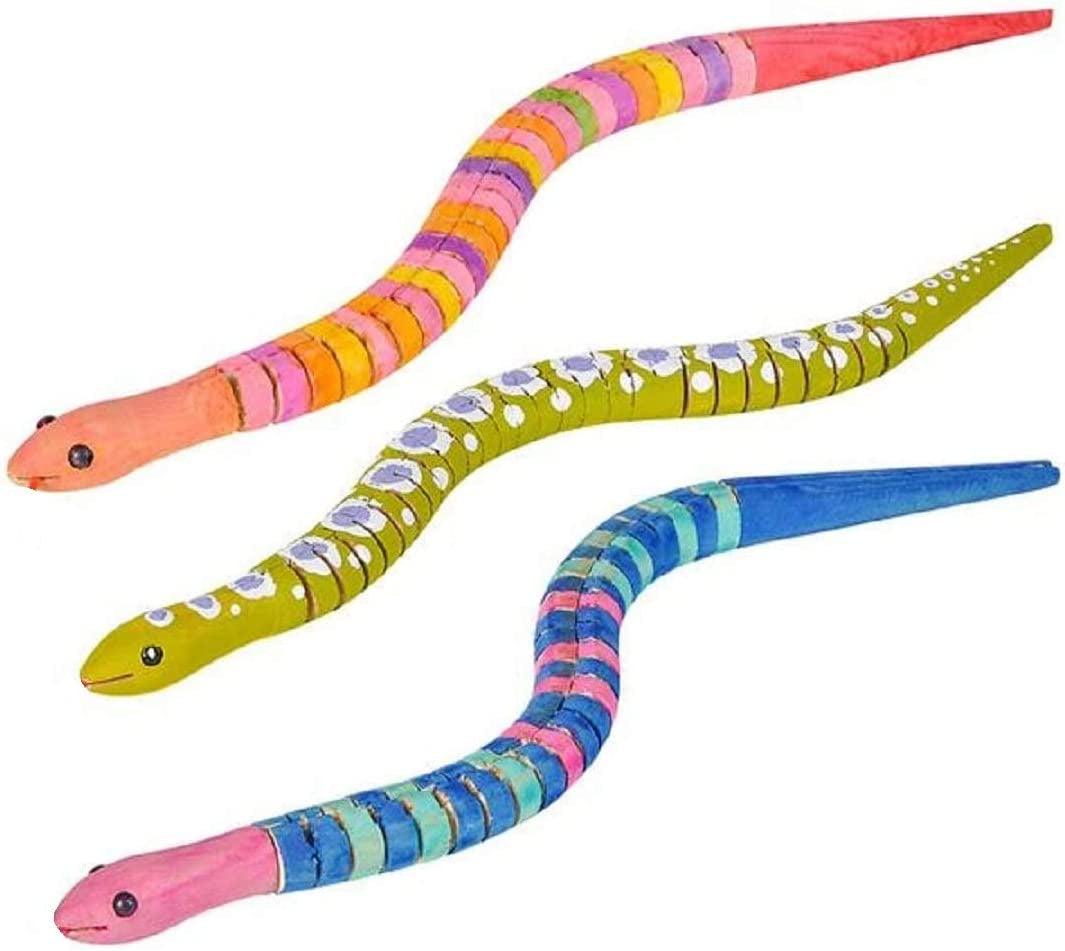 DIY Wooden Wiggly 12" Snakes (12 Pack) Arts & Crafts Unfinished Flexible Timber Wood - WoodArtSupply