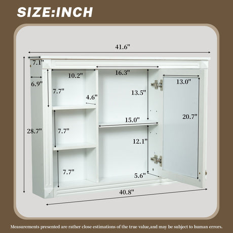 Wall Mounted Bathroom Storage Cabinet With Mirror HouseOfZazla