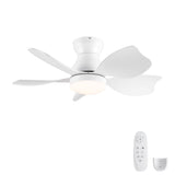 Low Profile Flush Mount Ceiling Fan With Light