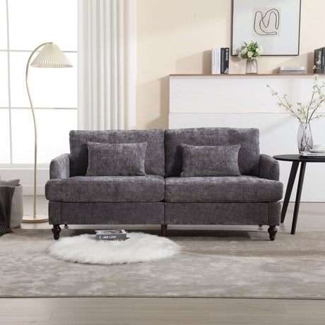 Mid Century Modern Fabric Loveseat Sofa, 2 Seat Upholstered Couch HouseOfZazla