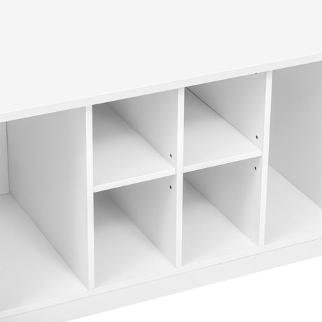 5 In 1 Entryway Bench With Coat Rack, 7 Sturdy Hooks, 2 Spacious Drawers And Adjustable Shelves HouseOfZazla