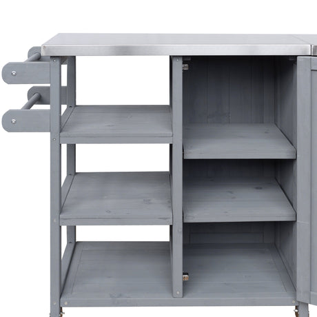 Foldable Outdoor Kitchen Island Patio Kitchen Cart HouseOfZazla