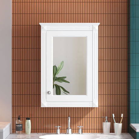 Wall Mounted Bathroom Storage Medicine Cabinet For Over Toilet With Mirror HouseOfZazla
