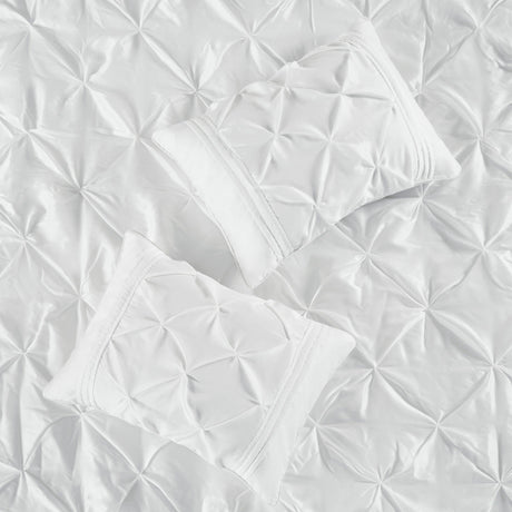 7 Piece Tufted Comforter Set White HouseOfZazla