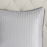 12 Piece Comforter Set with Cotton Bed Sheets Navy Queen